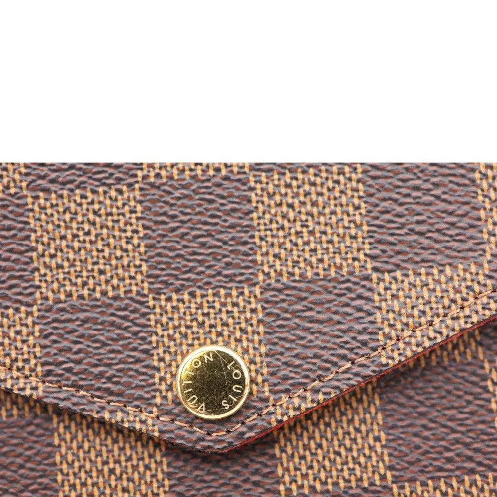 Louis Vuitton  Felicie Pochette Damier Ebene Crossbody Bag Brown - Picture 11 of 13